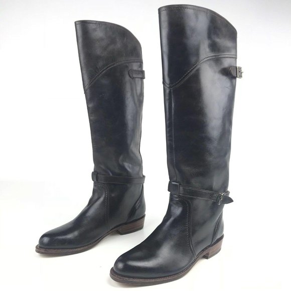 Frye Shoes - Frye Womens Boots Tall Dorado‎ Riding Leather